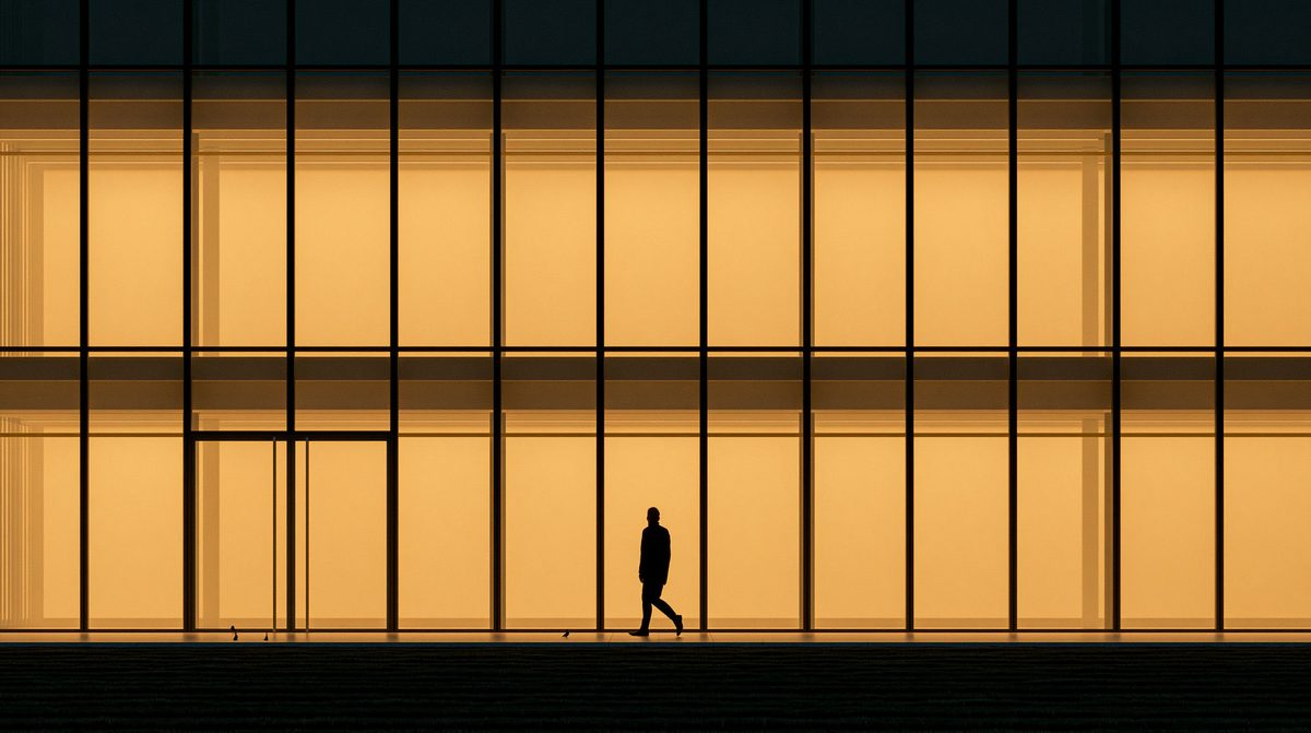 Illustration abstraite orange et marine de l'édition